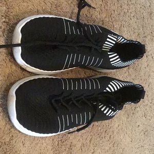 Black sneakers worn once